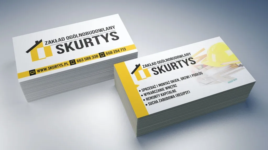 Najnowsza realizacja ulotek i wizytówek dla firmy Skurtys